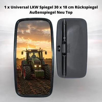 Immagine prodotto di 1 x Specchio retrovisore universale per camion 30 x 18 cm, specchietto esterno, nuovo, ottimo stato