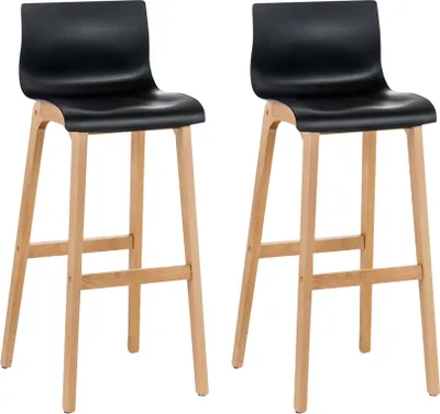 Produktbild von 2er Set Barhocker HLO-CP20 Natura  schwarz