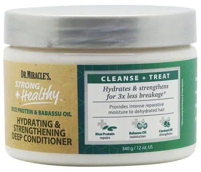 Obrázok produktu pre Hydratačný a posilňujúci hĺbkový kondicionér Dr.Miracle's Rice Protein & Babbasu Oil 340g