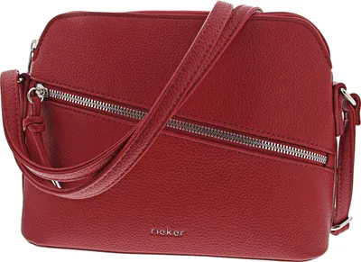 Produktbild von Rieker Damen Umhängetasche unifarben Crossbody H1031, Farbe:Rot