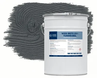Productafbeelding van Wixx Tuinmeubelbeits UV+ - Antraciet - 1L