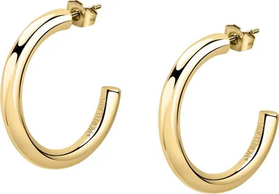 Immagine prodotto di Orecchini minimalisti placcati oro cerchi Creole SAUP11