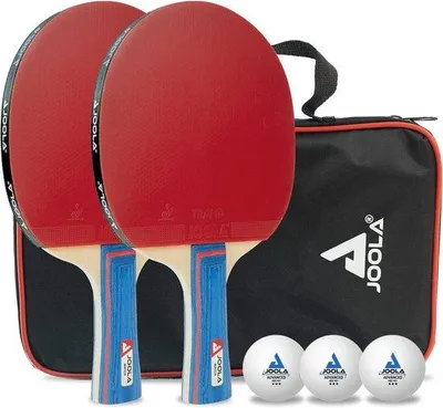 Produktbild von Famanu Tischtennis-Set inklusive Schläger, Bälle, Schutzhülle und Netz - ITTF-