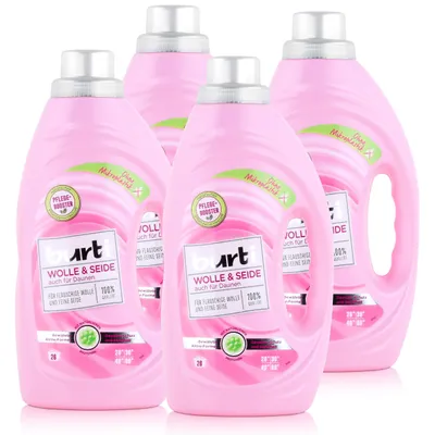Produktbild von burti Wolle & Seide Feinwaschmittel 1,45L - Für flauschige Wolle (4er Pack)