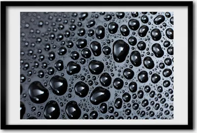 Produktbild von Bild 60x40 MDF-Rahmen, Wandkunst Wassertropfen