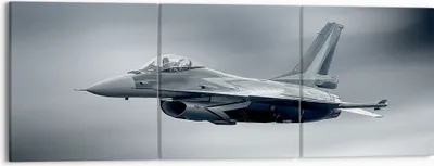 Produktbild von Bild auf Leinwand - Leinwandbild - Flugzeug Himmel Flug - 150x50cm - Wand Bild - Wanddeko - Leinwanddruck - Bilder - Kunstdruck - Wanddekoration - Leinwand bilder - Wandkunst - CA150x50-3415