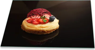 Immagine prodotto di Piastra di copertura per piano cottura in ceramica 1 pezzo 80x52 frutta copertura nera alzatina in vetro