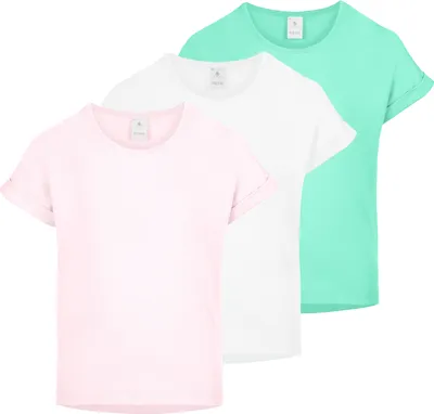 Produktbild von Merry Style T-Shirt für Mädchen aus weicher Baumwolle – Bequeme Mädchenkleidung Gr 128 MS-468