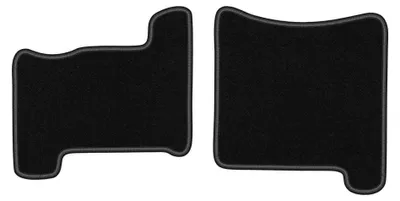 Image de Tapis arrière en moquette pour Nissan Qashqai +2 2007-2013 (crossover) – 2 pièces, noirs, sur mesure – Wielganizator LUX