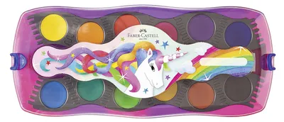 Imagen del producto de Faber Castell, set de lápices de colores "Connector", diseño Unicornio, modelo 666161