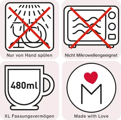 Produktbild von Tasse Schutzengel Motiv "Lieblingsmensch" rosa