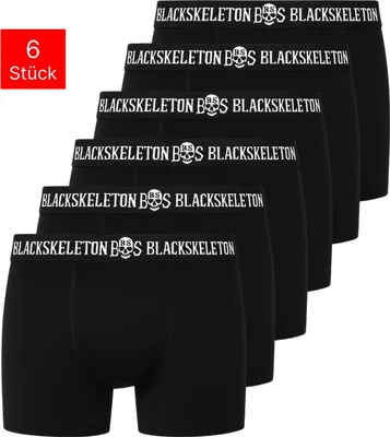 Produktbild von Tazzio Herren Boxershorts 6er-Pack BS1006 (Schwarz, L)