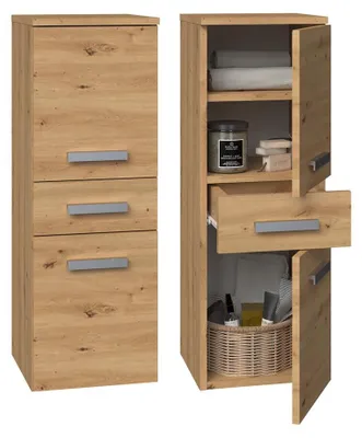 Obrázek produktu pro Topeshop NEL V DDS ARTISAN, Dub, Volně stojící, 3 police/polic, 1 zásuvka/zásuvek, 2 dveře/dveří, Dřevotřískové desky