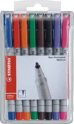 Produktbild von Folienschreiber OHPen M non-permanent VE=5x8 Stück sortiert