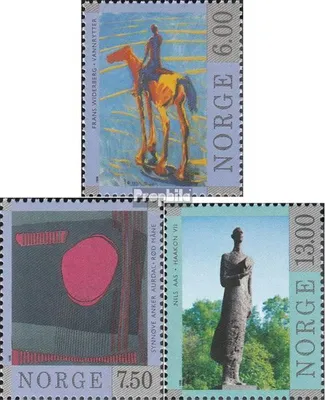 Produktbild von Briefmarken Norwegen 1998 Mi 1287-1289 (kompl.Ausg.) postfrisch Zeitgenössische Kunst
