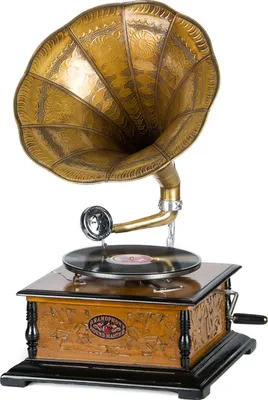 Produktbild von Nostalgie Grammophon Schellackplatte Gramophone Trichtergrammophon antik Stil