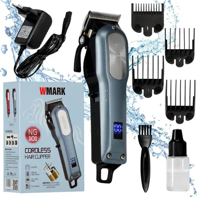 Obrázok produktu pre WMARK kadernícky holiaci strojček NG-101 elektrický zastrihávač na vlasy holiaci strojček na vlasy bradu hlavu
