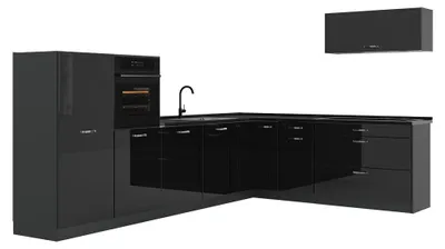 Imagen del producto de Cocina esquinera Vicco R-Line brillo intenso/Antracita 327 x cm encimera Antracita, Model 66785