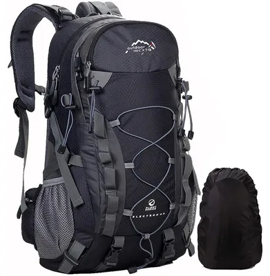 Wanderrucksack 40 l mit Regenhülle, wasserabweisend, für Trekking & Camping
