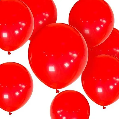 Image de Ballons de fête rouges, 50 pièces, 30 cm, hélium