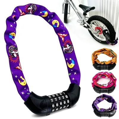 Image de Cadenas antivol pour vélo pour enfants, avec code à 5 chiffres