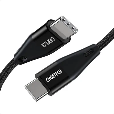 Produktbild von Choetech Kabel USB Typ C Kabel - USB Typ C Power Delivery 60W 2m schwarz (XCC-1004-BK)