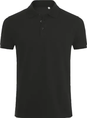 Produktbild von SOLS Herren Phoenix Kurzarm Pique Polo Shirt PC2782 (S) (Schwarz)