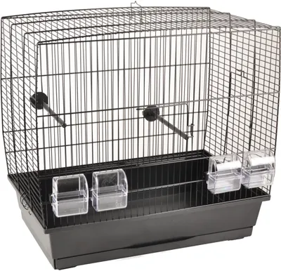 Produktbild von Flamingo Vogelkäfig Selma 2 Schwarz 55,5x34x51,5 cm für Vögel