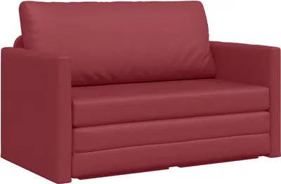 Produktbild von vidaXL Schlafsofa Weinrot 124 x 71 x 78 cm Kunstleder