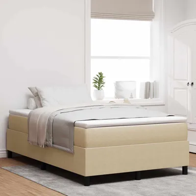 Produktbild von vidaXL Plattformbettgestell Grau-Grün 120 x 190 cm Cordstoff