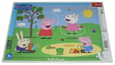 Produktbild von Trefl Peppa Wutz Rahmenpuzzle 15 Teile