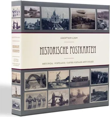 Produktbild von Album für 600 historische Postkarten, mit 50 eingebundenen Klarsichthüllen