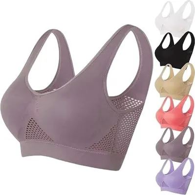Produktbild von Atmungsaktiver Cool Liftup Air-BH, 2024 Neuer Großer Größe Air-BH Atmungsaktiv und Bequem Mesh Sport-BH für Frauen