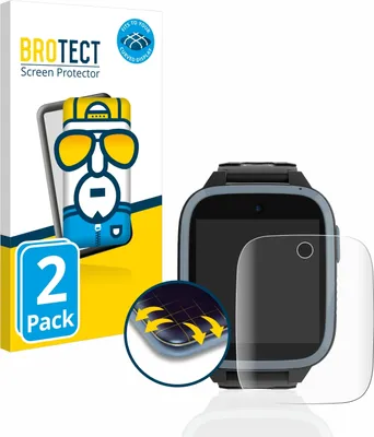 Produktbild von 2x BROTECT Fullscreen Schutzfolie für Xplora XGO3 / Kidzi / Let's Go Displayschutz Folie Fullcover Klar Transparent