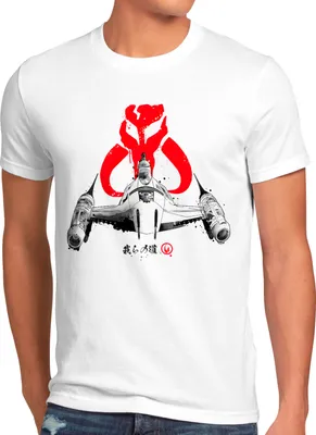 Produktbild von A.N.T. Inked Starfighter Herren T-Shirt yoda mando kopfgeldjäger