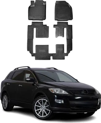 Produktbild von 2006-2017 Mazda CX-9 Fußmatten TPE Schwarz 6 tlg