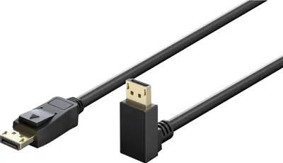Zdjęcie produktu dla Goobay DisplayPort 2.1 Kabel Vinklet nedad 8K 144Hz 5 m
