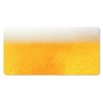 Produktbild von MuchoWow® Schreibtischunterlage Nahaufnahme eines goldenen Bieres 80x40 cm - XXL Mauspad - Gaming Mauspad