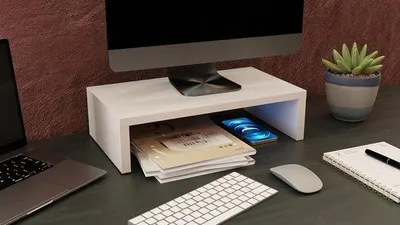 Obrázek produktu pro Držák monitoru do kanceláře pro notebooky a stolní počítače