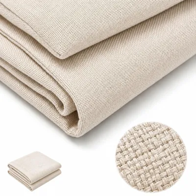 Zdjęcie produktu dla Solidchoice - Materiał meblowy imitujący len, sprzedawany na metr - wymiary: 250 x 148 cm