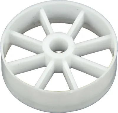 Produktbild von tecuro Haarsieb, Ø 40 mm, Außendurchmesser 35 mm, Innendurchmesser 65 mm, Höhe 97 mm, für Exzenterstopfen, Kunststoff, weiß