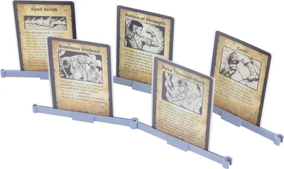 Produktbild von 3D10SET 20er Kartenständer-Set für HeroQuest gesleevte Karten