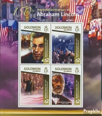 Produktbild von Briefmarken Salomoninseln 2015 Mi 3017-3020 Kleinbogen (kompl. Ausg.) postfrisch Abraham Lincoln