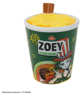 Productafbeelding van K-Pop demonenjagers, squishy anti-stress figuurtjes, Zoey, hamburger, noedels