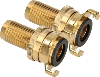 Immagine prodotto di KOTARBAU® Set di 2 raccordi rapidi 1" per tubo da giardino diametro 25 mm ruotabile a 360°