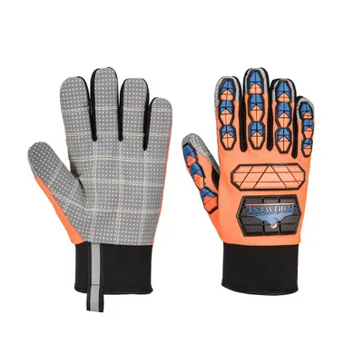 Obrázek produktu pro Rukavice Portwest A726 Aqua-Seal Pro Winter Impact Protection Glove Orange/Blue Velikost L
