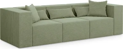 Produktbild von 3-Sitzer Couch Nova - 284x105x76cm modulares Couch fur Wohnzimmer, Grün