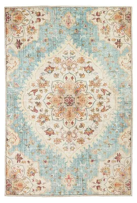 Produktbild von Vintage Gartenteppiche - Santo Mandala Hellblau