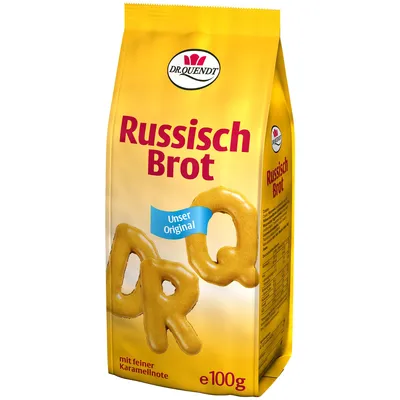 Image de Dr Quendt Pain russe croustillant lettres douces biscuits 100g