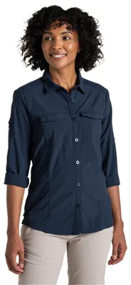 Productafbeelding van Craghoppers - "Adventure III" dameshemd, lange mouwen, model CG2166 (maat 34 EU), kleur: wildgroen